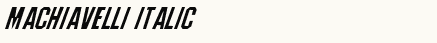 font шрифт Machiavelli Italic