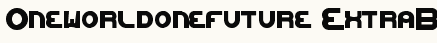 font шрифт Oneworldonefuture ExtraBold