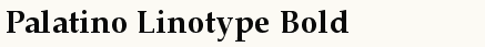 font шрифт Palatino Linotype Bold