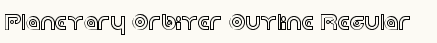 font шрифт Planetary Orbiter Outline