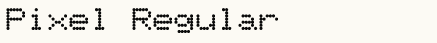 font шрифт Pixel