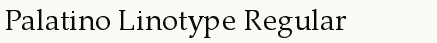 font шрифт Palatino Linotype