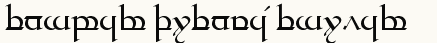 font шрифт Tengwar Quenya