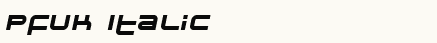 font шрифт Pfuk Italic