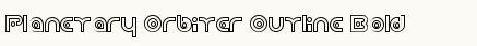 font шрифт Planetary Orbiter Outline Bold