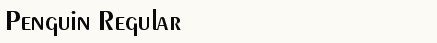 font шрифт Penguin
