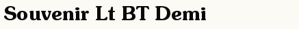 font шрифт Souvenir Demi BT