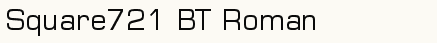 font шрифт Square721 BT Roman