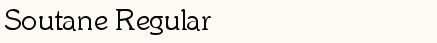font шрифт Soutane Regular