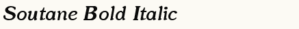 font шрифт Soutane Bold Italic