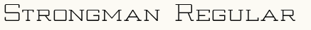 font шрифт Strongman