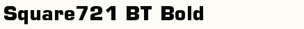 font шрифт Square721 BT Bold