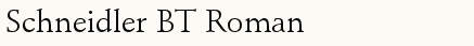font шрифт Schneidler BT Roman