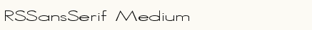 font шрифт RSSansSerif Medium