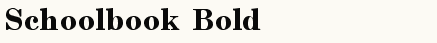 font шрифт Schoolbook Bold