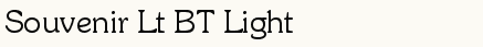 font шрифт Souvenir Light BT