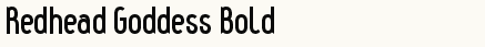 font шрифт Redhead Goddess Bold